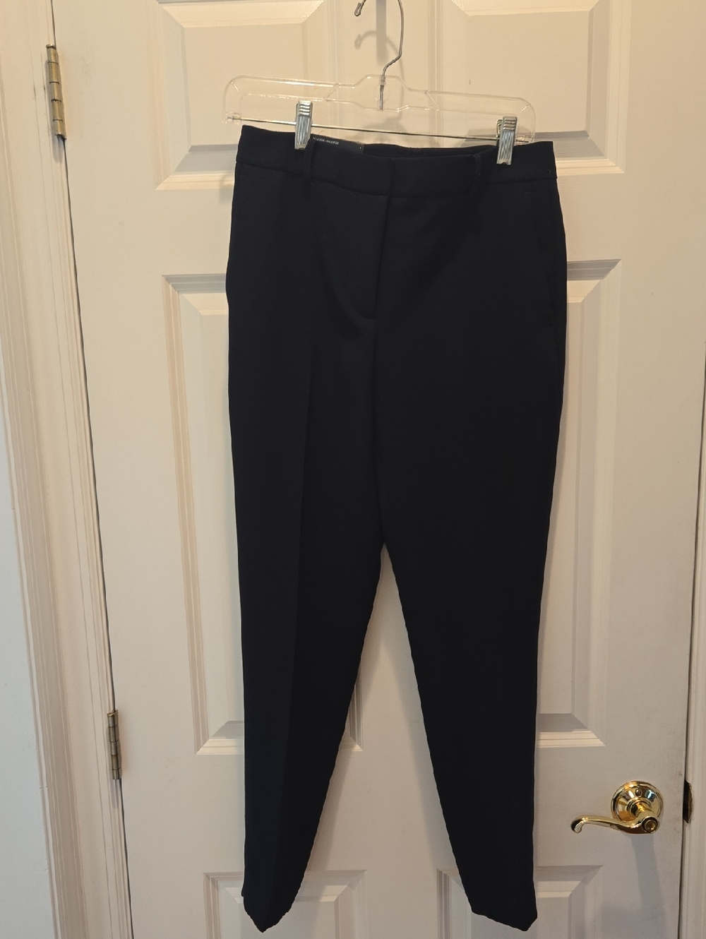 NWT DKNY The Essex Slim Leg Ankle Pant 4 Black High Rise Trousers Office Career